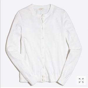 ☁️NWT J Crew Caryn Cardigan White Sz XL☁️
